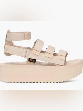 TEVA Mevia Flatform Platform Galdiator Sandals wear 2 ways size 8